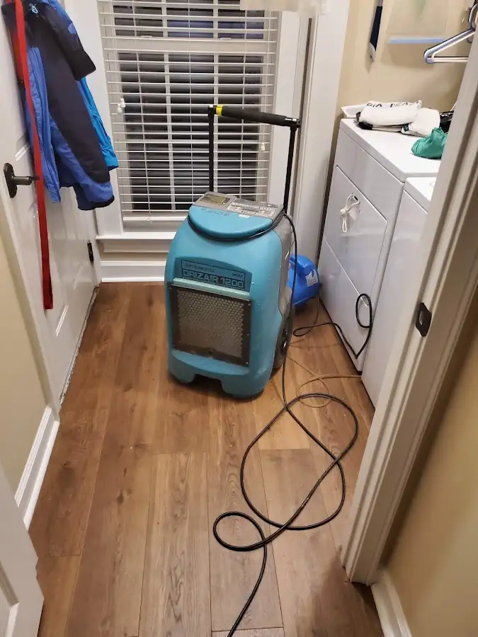 Commercial dehumidifier deployed for Flood Damage Cleanup in St. Charles